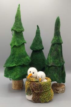 Preview: Schneemann und Schneefrau - frisch verliebt